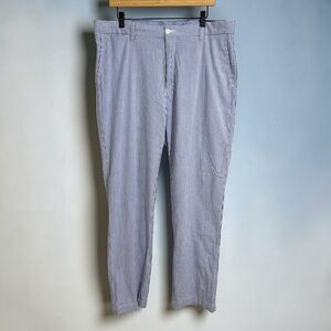 Polo Ralph Lauren Stretch Classic Fit Striped Trousers 36X32 Preppy Seersucker